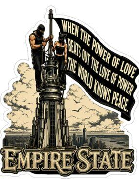EMPIRE STATE SKYWALKER STICKER 3.5" X 4" NEW